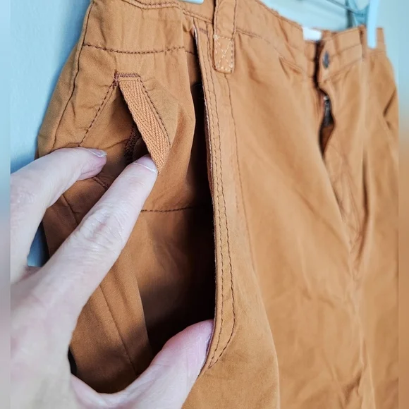 Pilcro Anthropologie Women's Tactical Utility Pants, Multiple Pockets, Brown - Picture 11 of 16